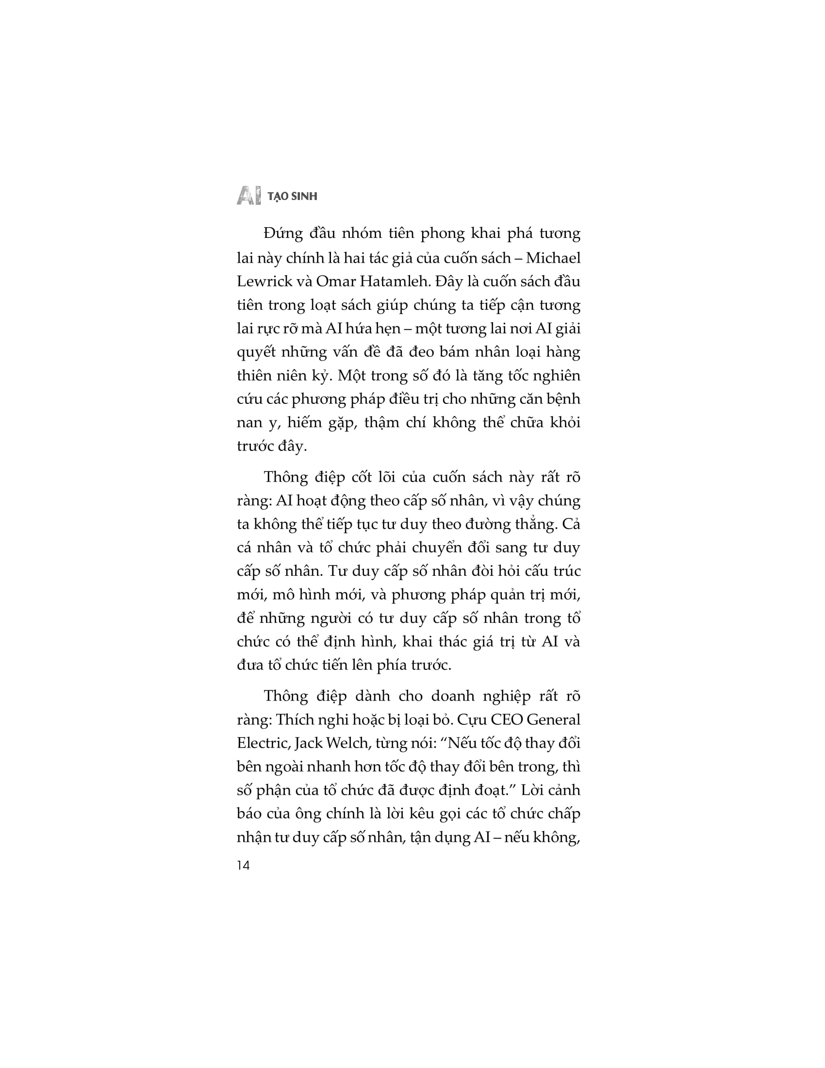 AI Tao Sinh - AI And Innovation