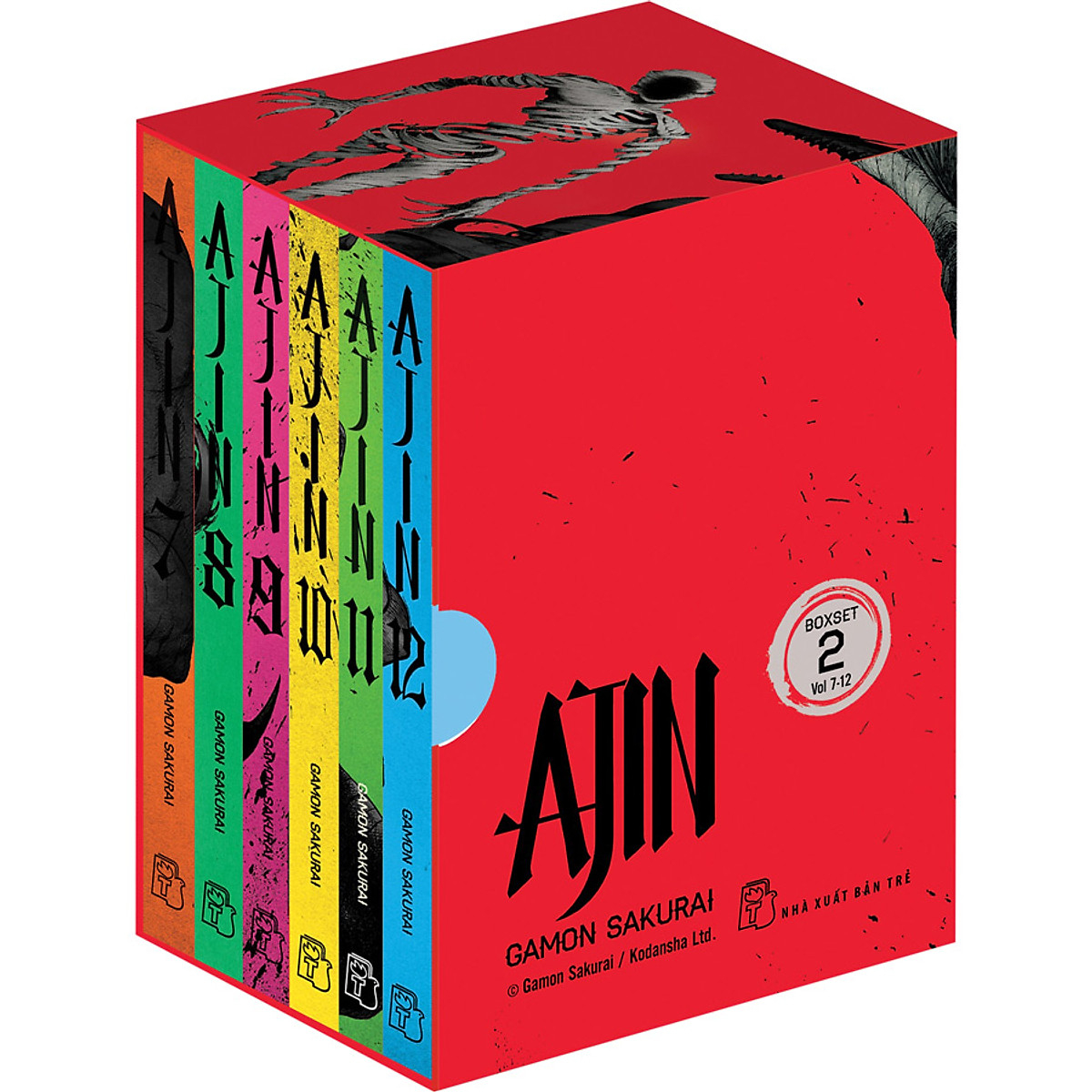 ajin - boxset số 2 (tập 7 đến tập 12) - tặng kèm bookmark