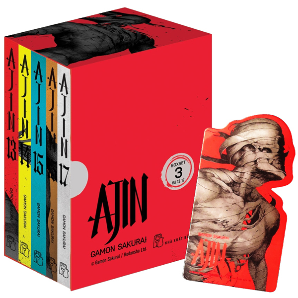 ajin - boxset số 3 (tập 13 đến tập 17) - tặng kèm bookmark