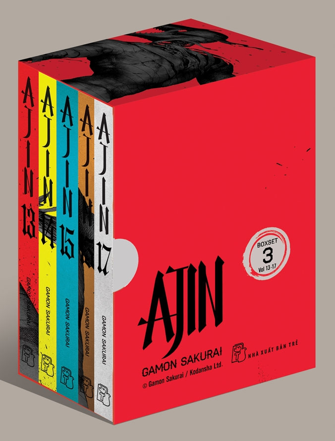 ajin - boxset số 3 (tập 13 đến tập 17) - tặng kèm bookmark