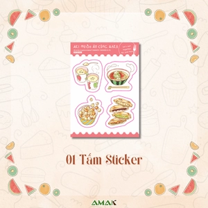 aki muốn ăn cùng haru - let's eat together, aki and haru - tập 1 - tặng kèm sticker + clear bookmark + postcard hai mặt