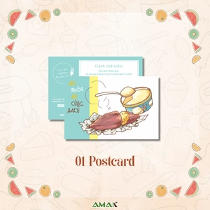 aki muốn ăn cùng haru - let's eat together, aki and haru - tập 1 - tặng kèm sticker + clear bookmark + postcard hai mặt