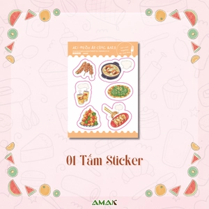 aki muốn ăn cùng haru - let's eat together, aki and haru - tập 2 - tặng kèm tấm sticker + clear bookmark + postcard hai mặt + giấy note để bàn bữa ăn giáng sinh