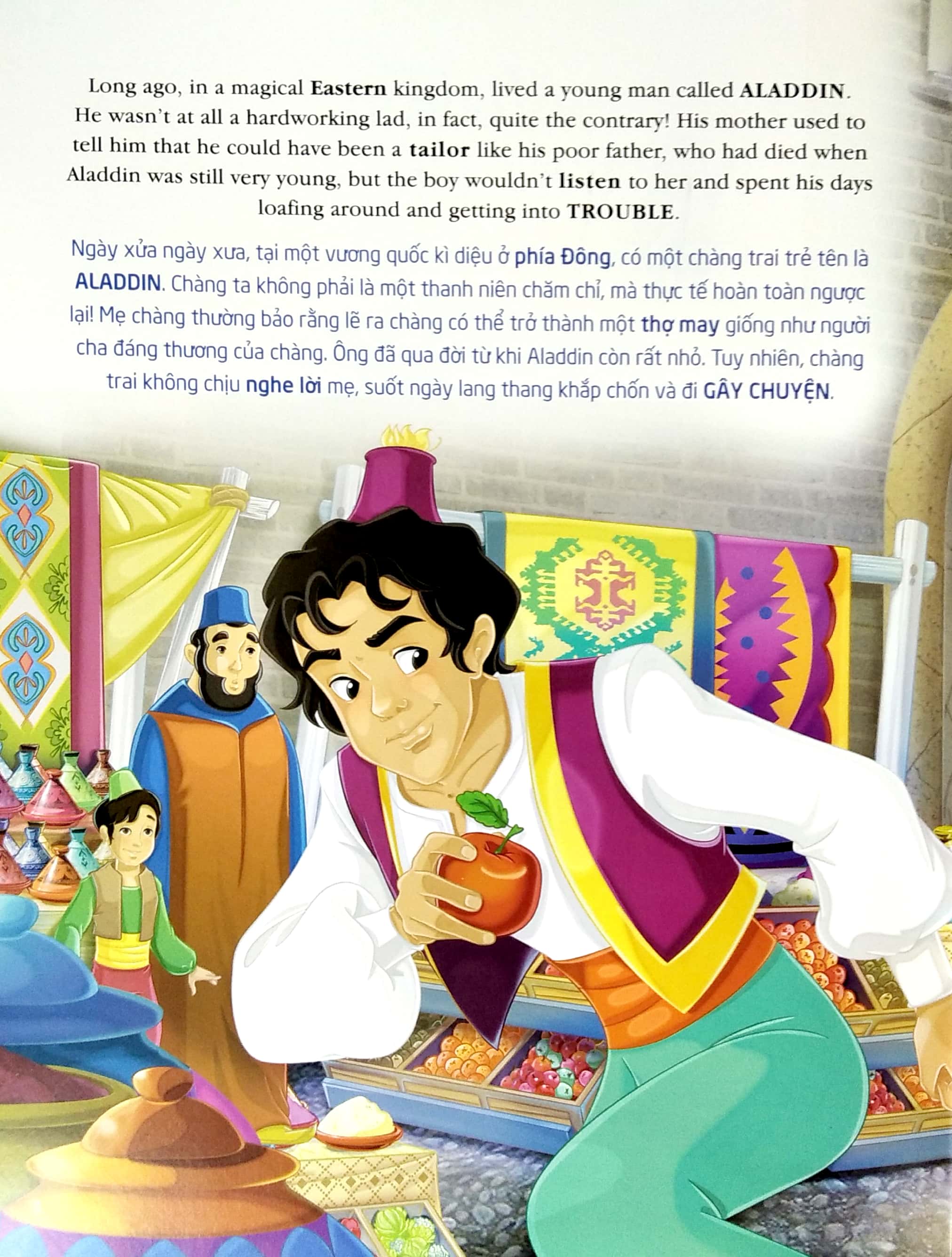 aladdin và cây đèn thần (song ngữ anh - việt)