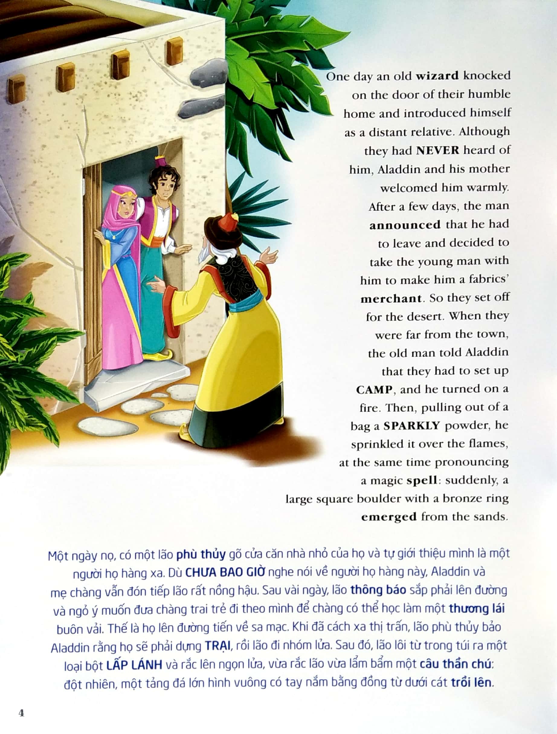 aladdin và cây đèn thần (song ngữ anh - việt)