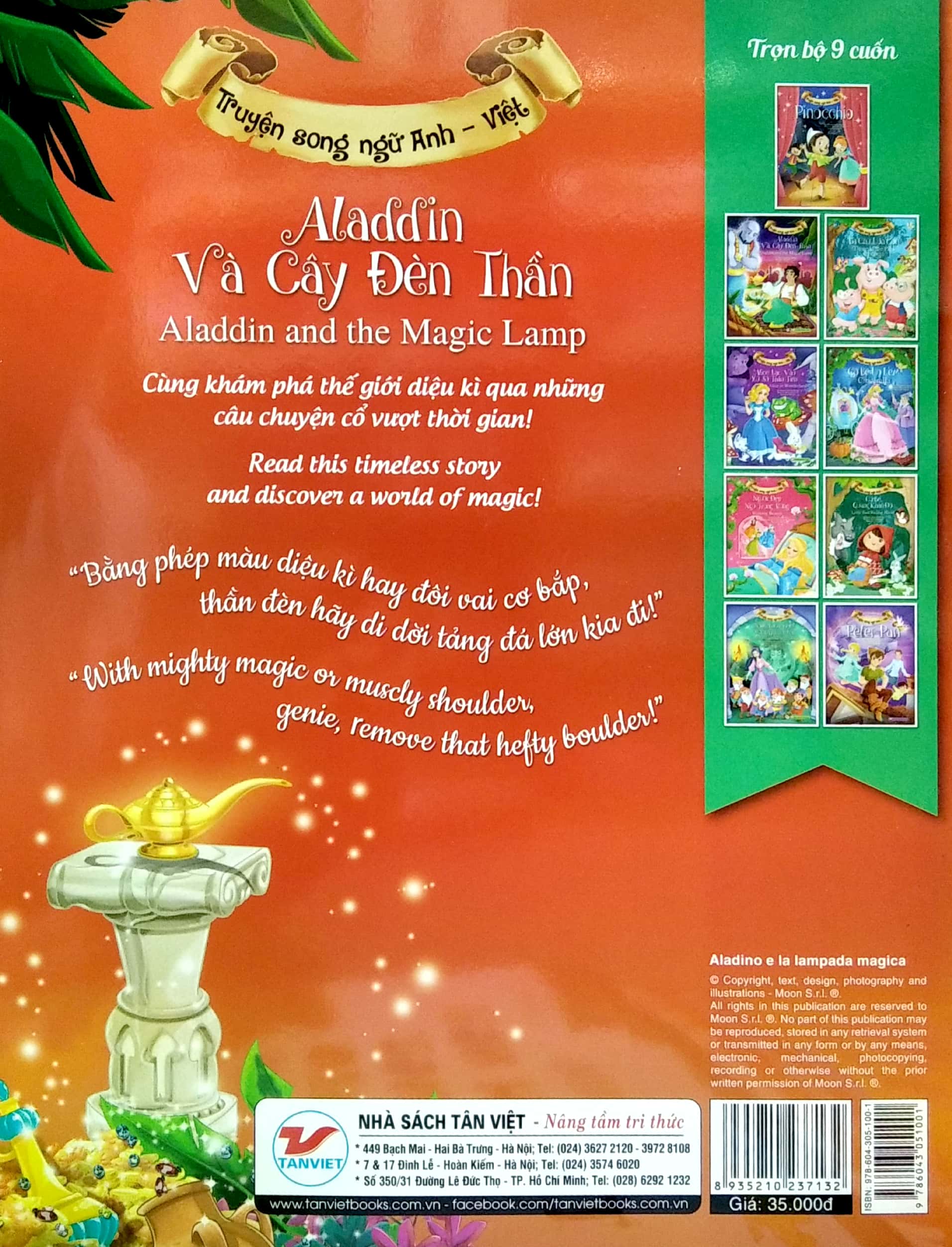 aladdin và cây đèn thần (song ngữ anh - việt)