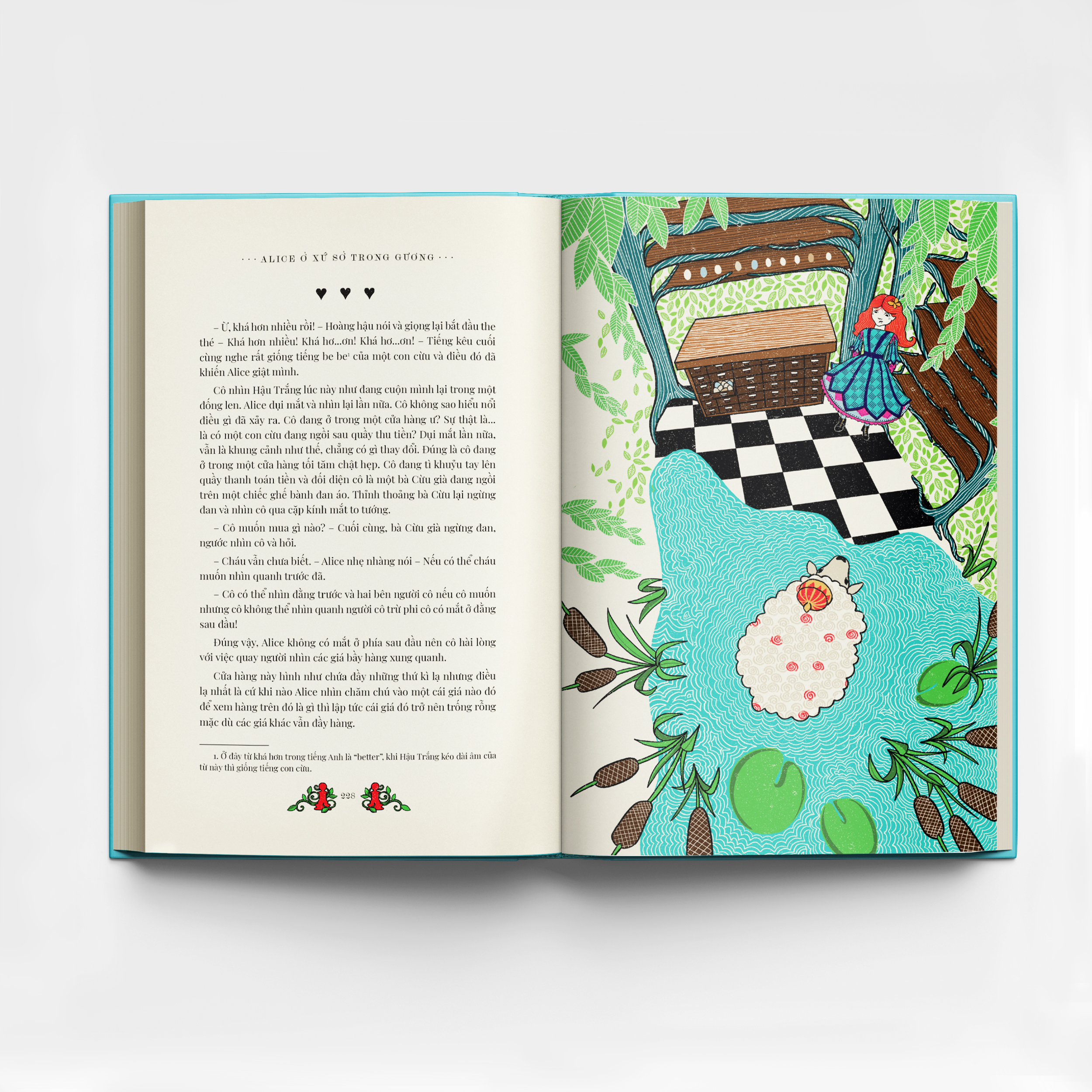 alice ở xứ sở diệu kì và alice ở xứ sở trong gương (bìa cứng)