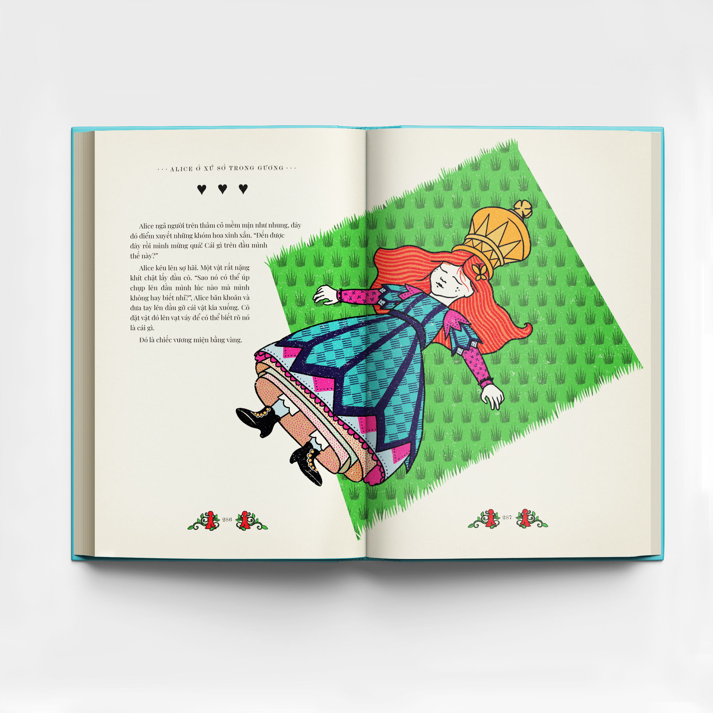 alice ở xứ sở diệu kì và alice ở xứ sở trong gương (bìa cứng)