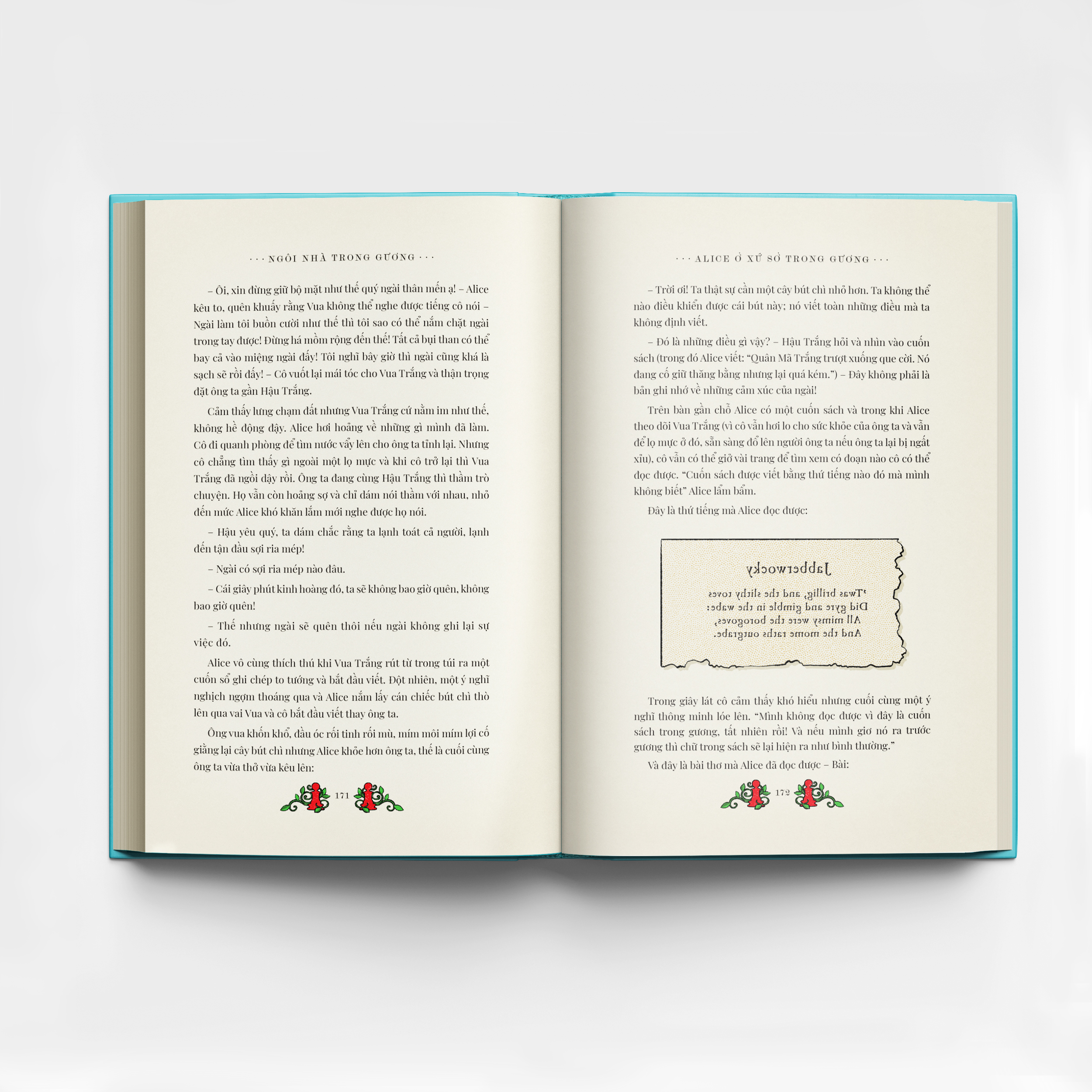 alice ở xứ sở diệu kì và alice ở xứ sở trong gương (bìa cứng)