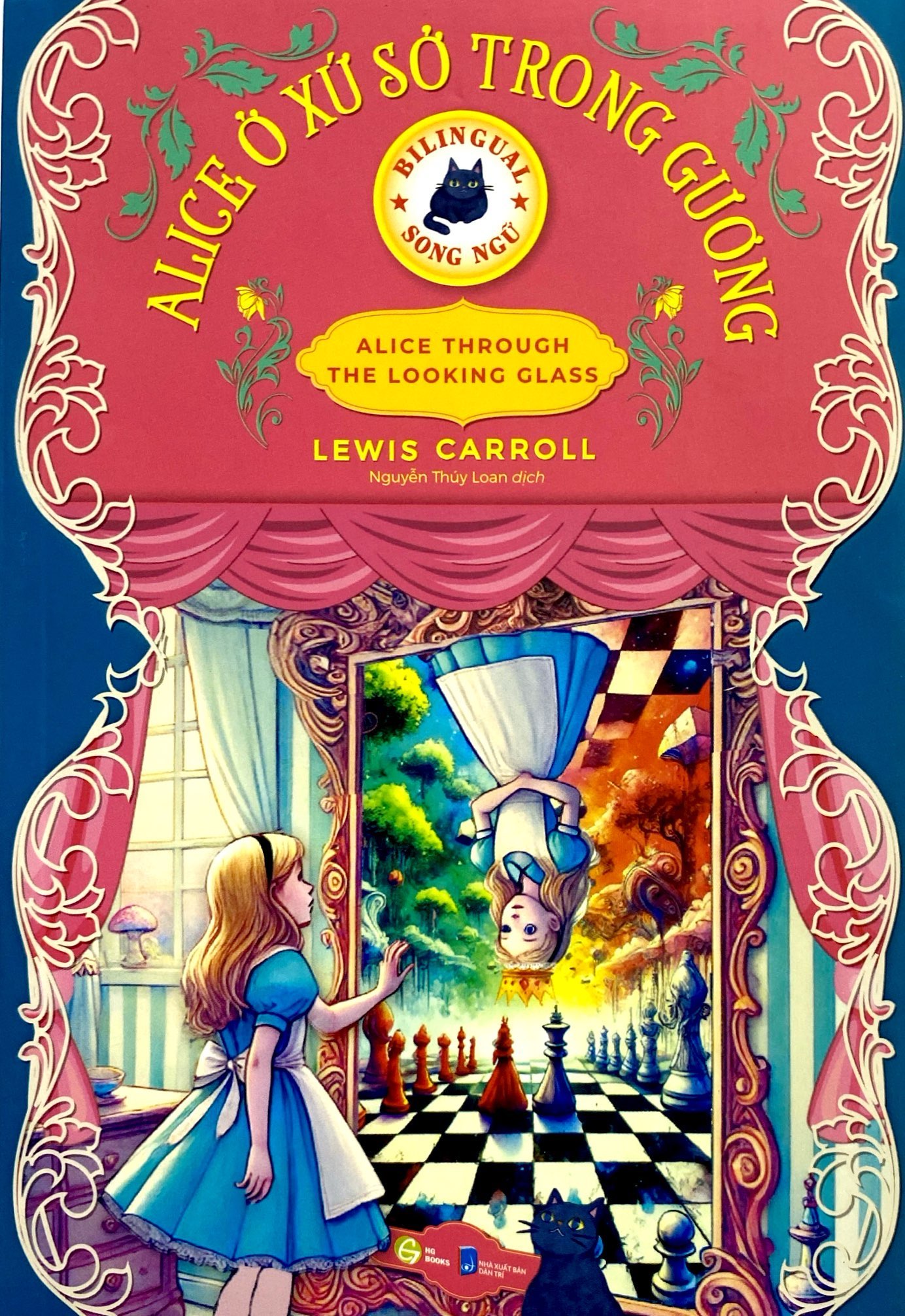 alice ở xứ sở trong gương - song ngữ