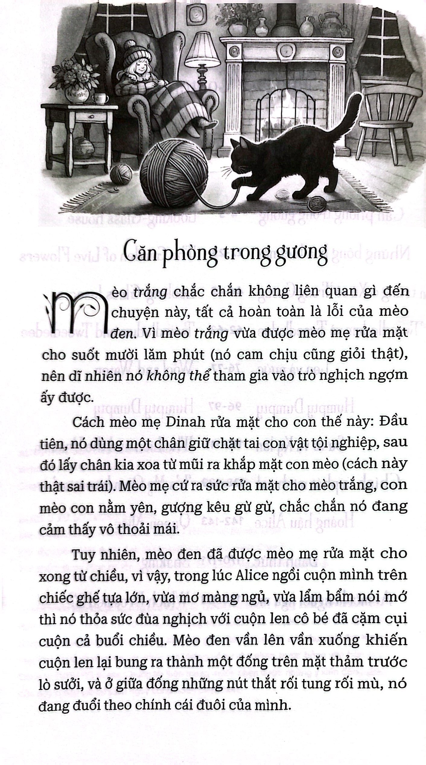 alice ở xứ sở trong gương - song ngữ