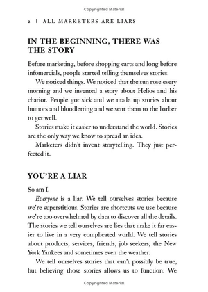 all marketers are liars