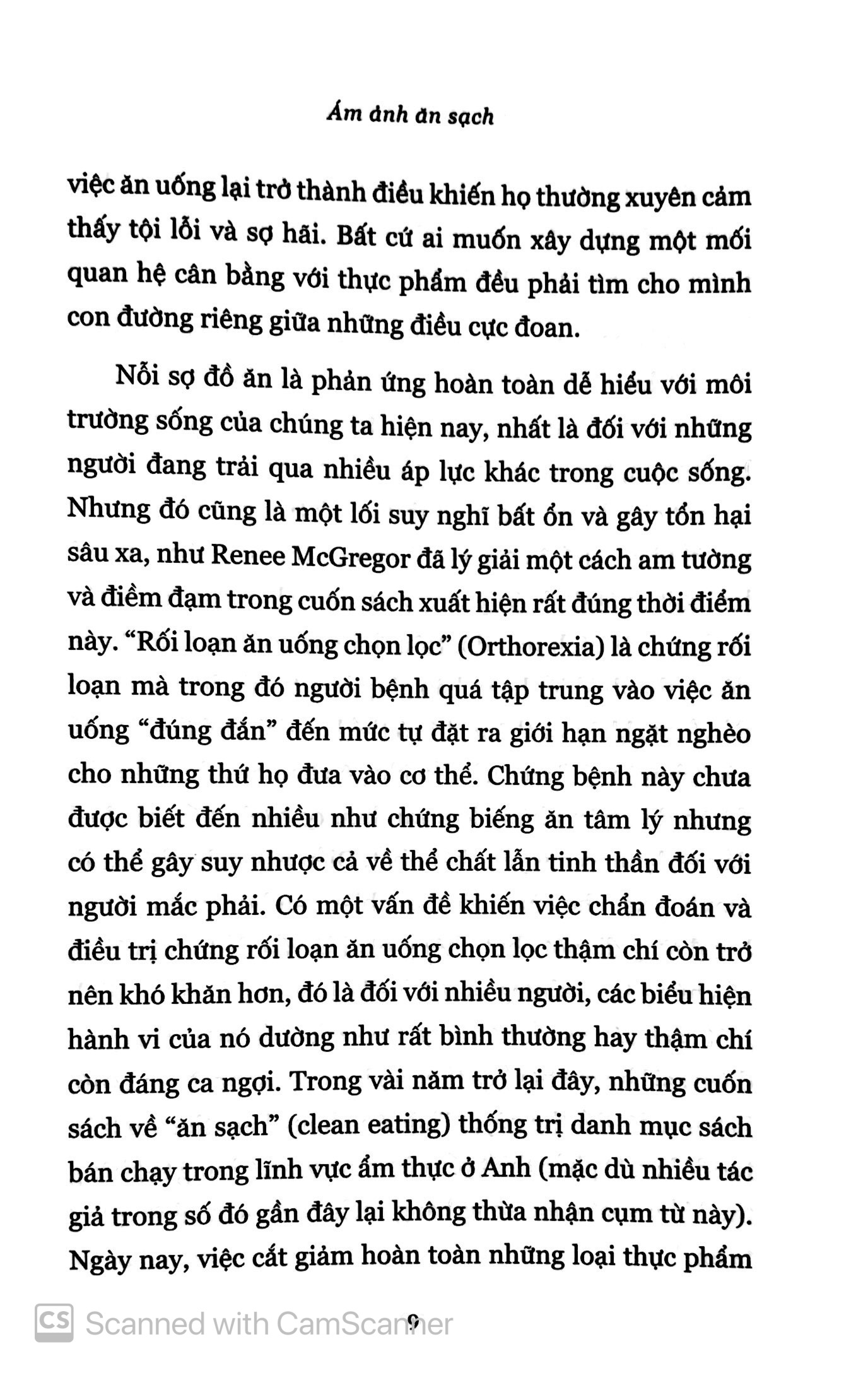 ám ảnh ăn sạch