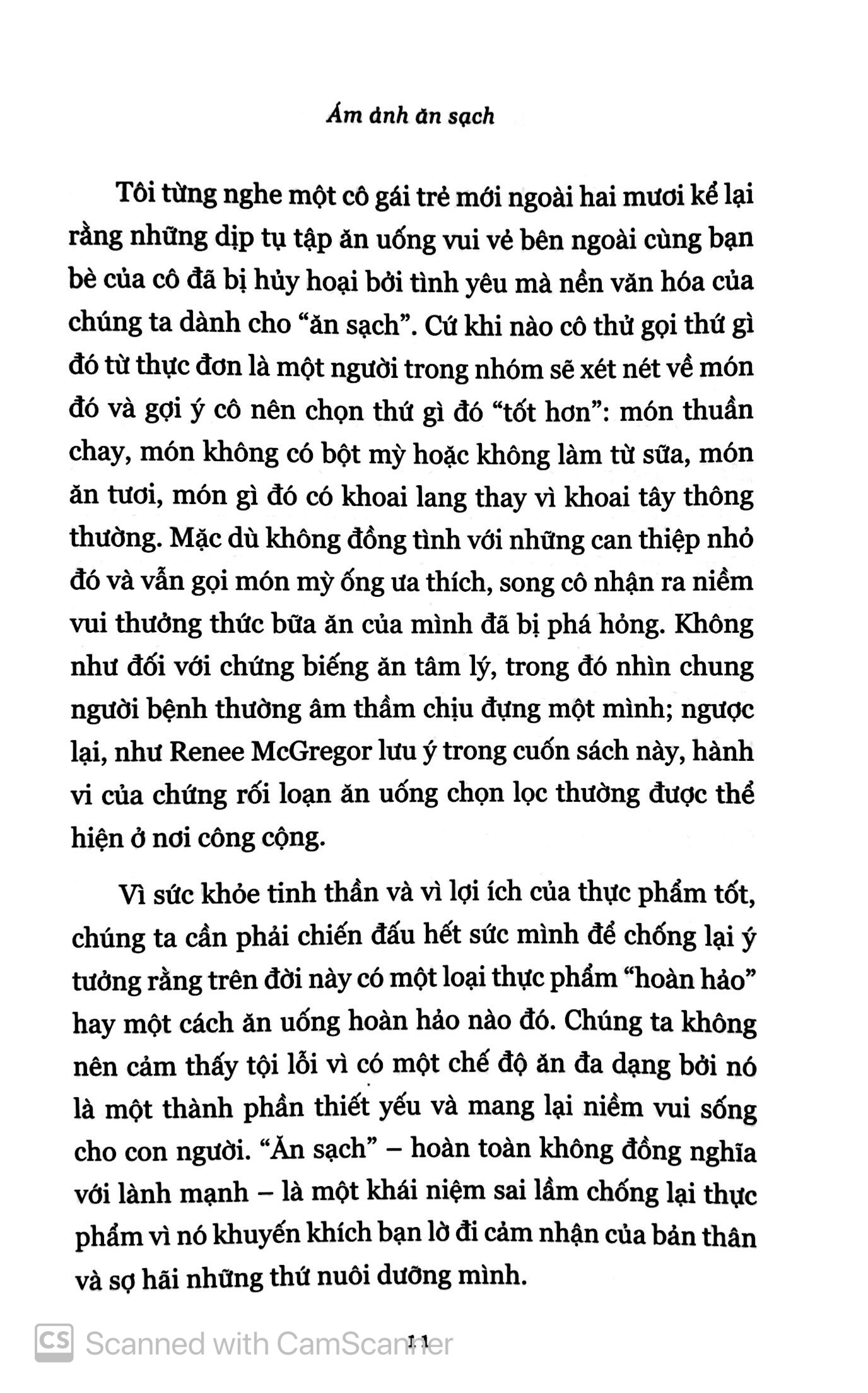 ám ảnh ăn sạch