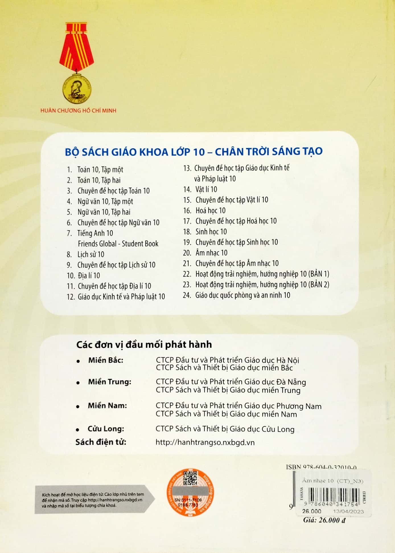 âm nhạc 10 (chân trời sáng tạo) (chuẩn)