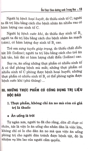 ẩm thực theo dưỡng sinh trung hoa