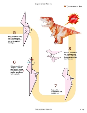 amazing origami dinosaurs: paper dinosaurs are fun to fold! (10 dinosaur models + 32 tear-out sheets + 5 bonus projects)