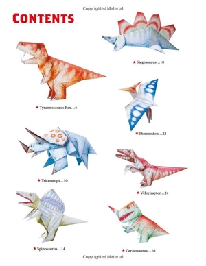 amazing origami dinosaurs: paper dinosaurs are fun to fold! (10 dinosaur models + 32 tear-out sheets + 5 bonus projects)