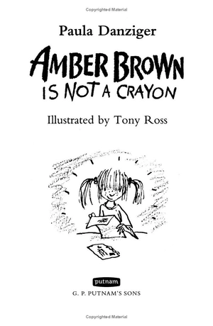 amber brown is not a crayon