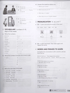 american english file 3th edition starter. workbook without answer key