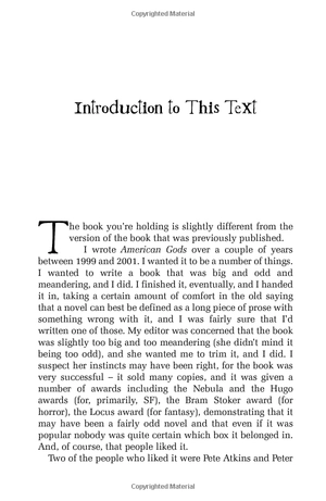 american gods: the tenth anniversary edition: a novel