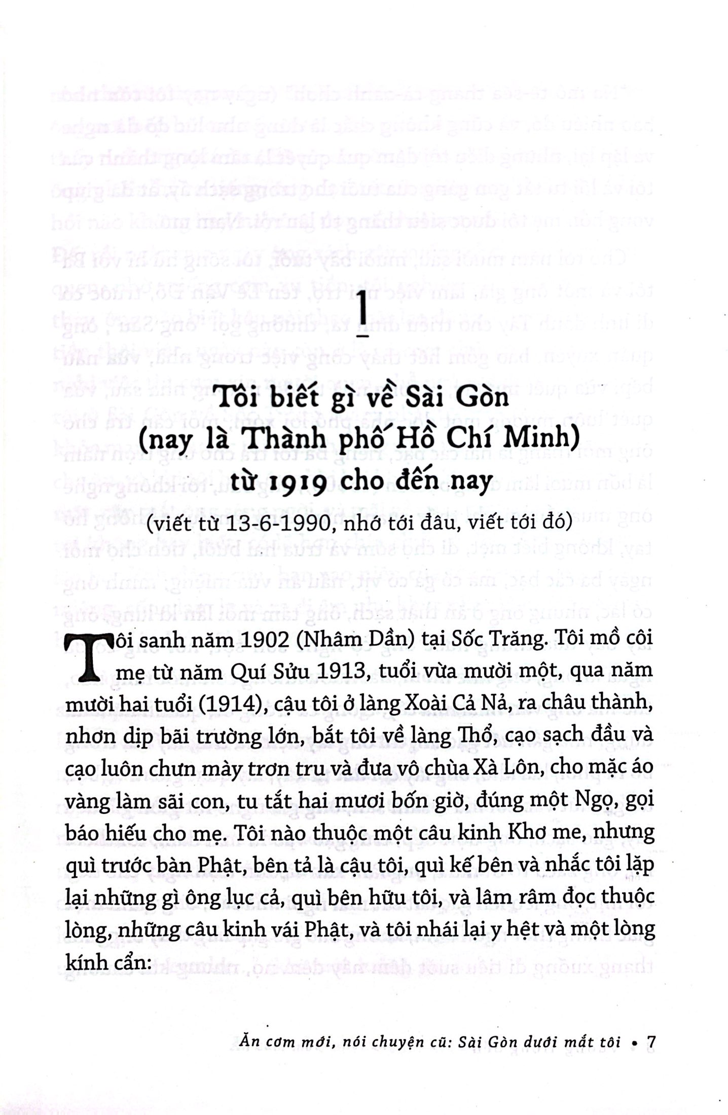 An Com Moi, Noi Chuyen Cu - Sai Gon Duoi Mat Toi - Ke Tiep Nhung Cau Chuyen Ve Sai Gon - Bia Cung