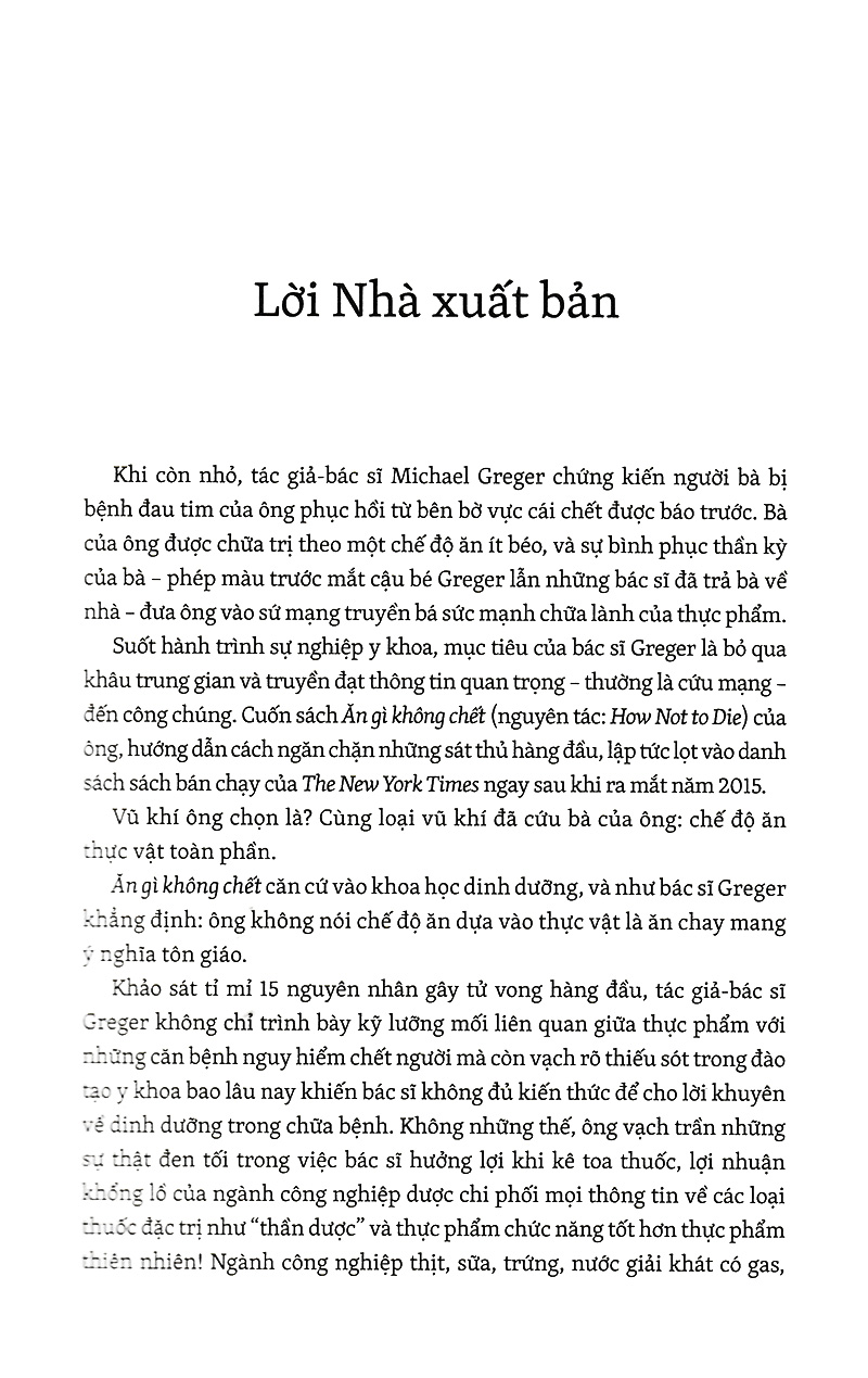 ăn gì không chết - sức mạnh chữa lành của thực phẩm (tái bản 2022)