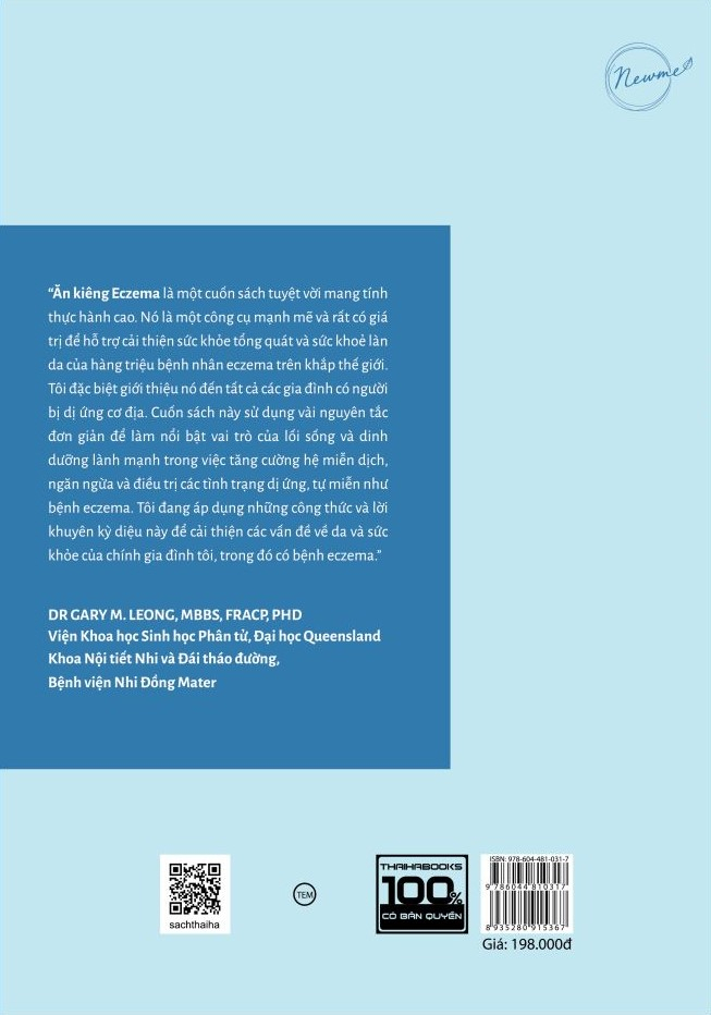 ăn kiêng eczema (bệnh chàm, viêm da cơ địa)