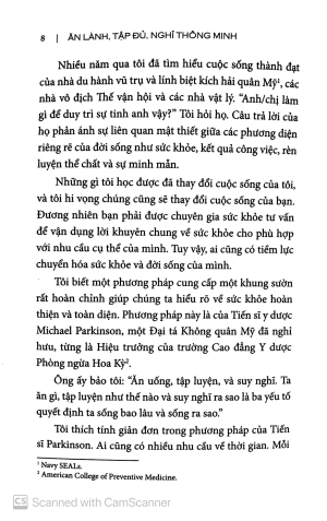 ăn lành, tập đủ, nghĩ thông minh