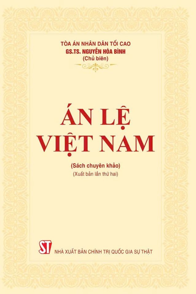 án lệ việt nam (sách chuyên khảo)