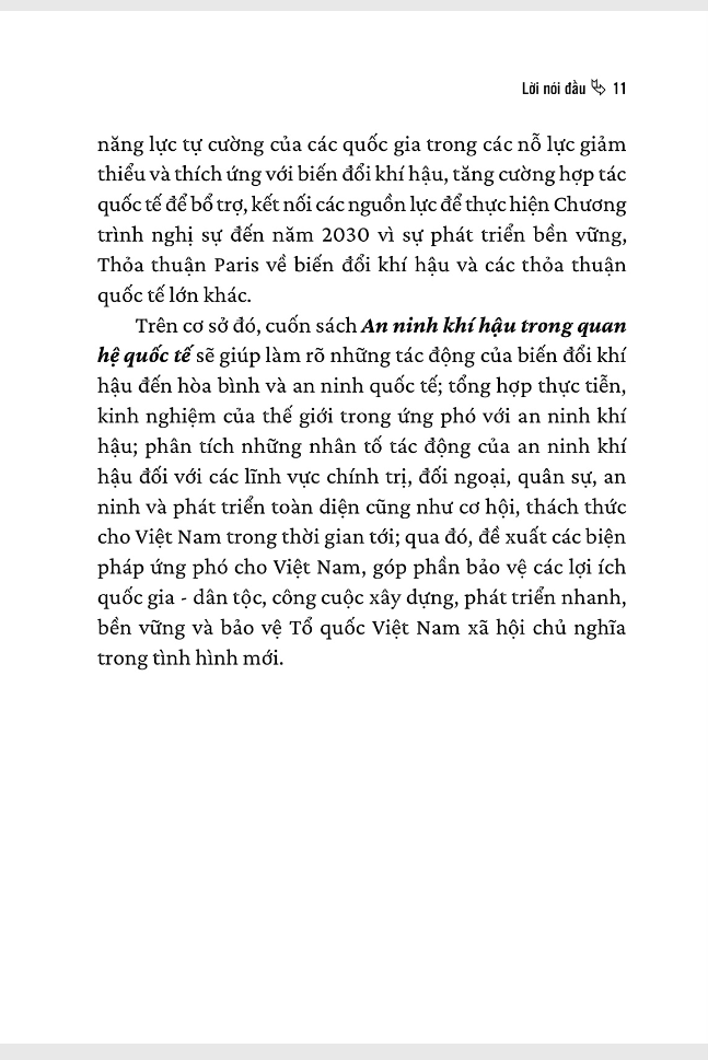 an ninh khí hậu trong quan hệ quốc tế