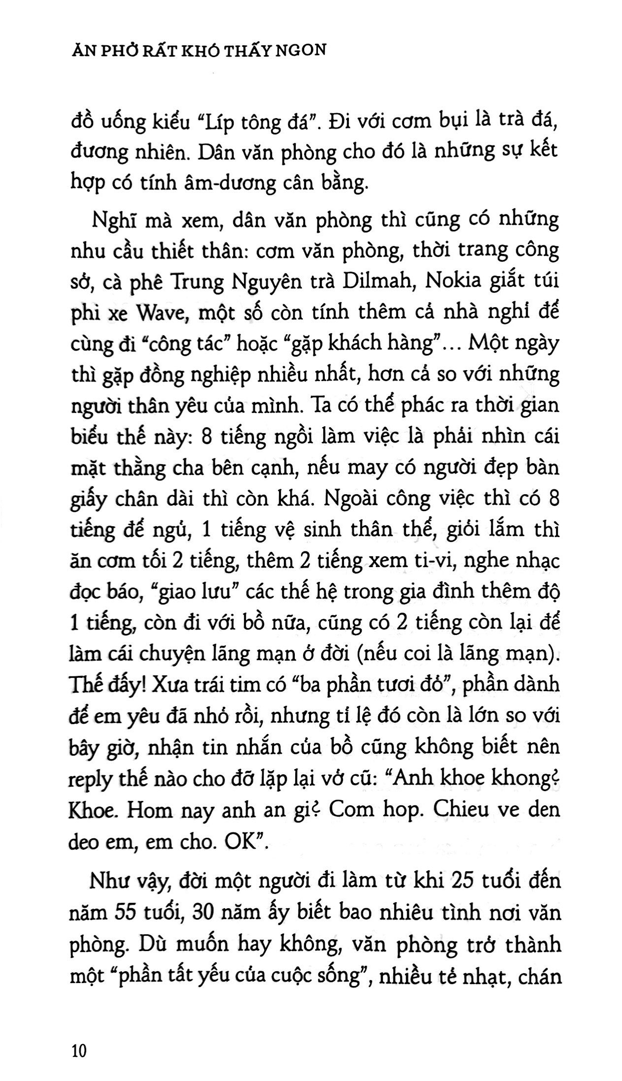 ăn phở rất khó thấy ngon