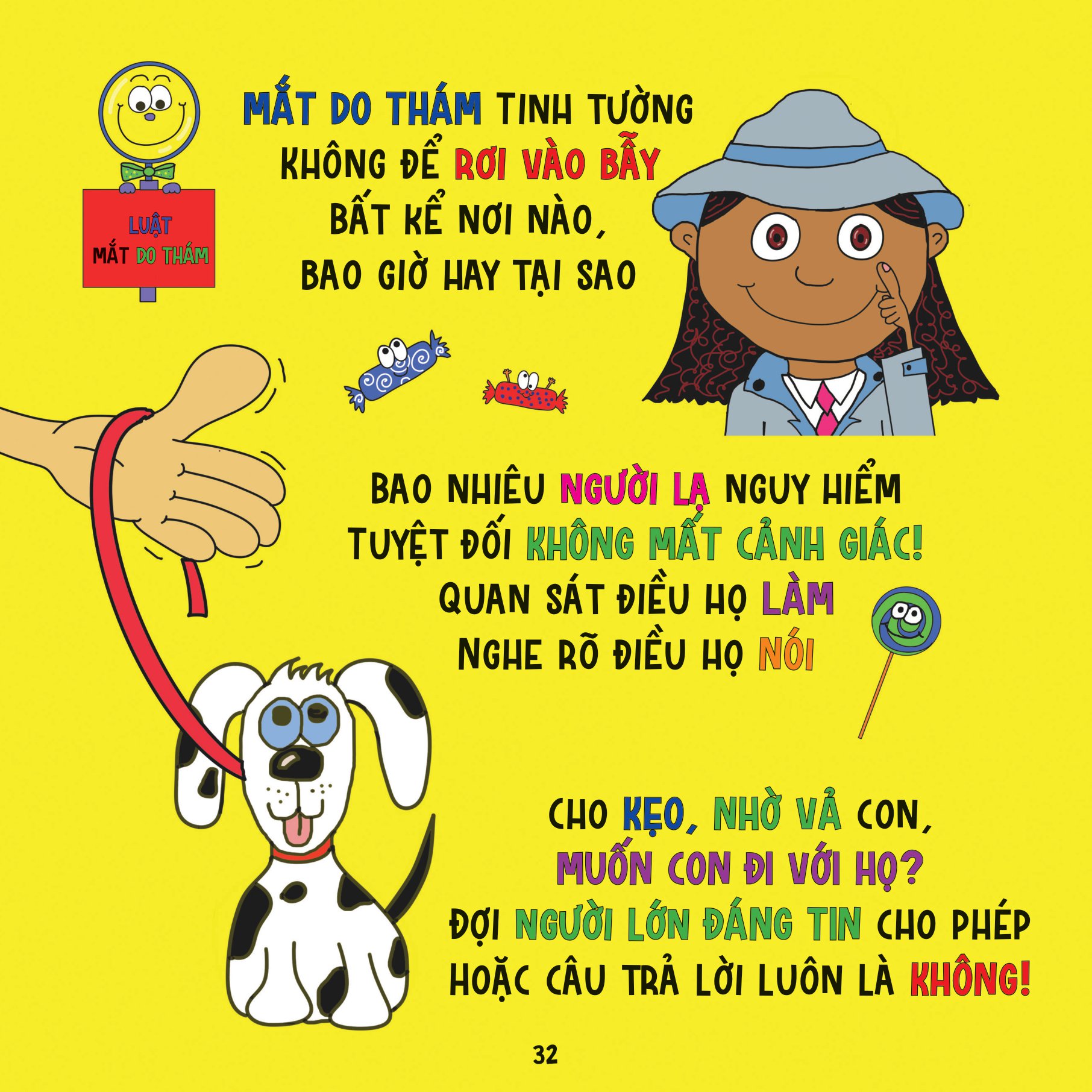 an toàn cho con - luật mắt do thám - giúp con ý thức về người lạ nguy hiểm