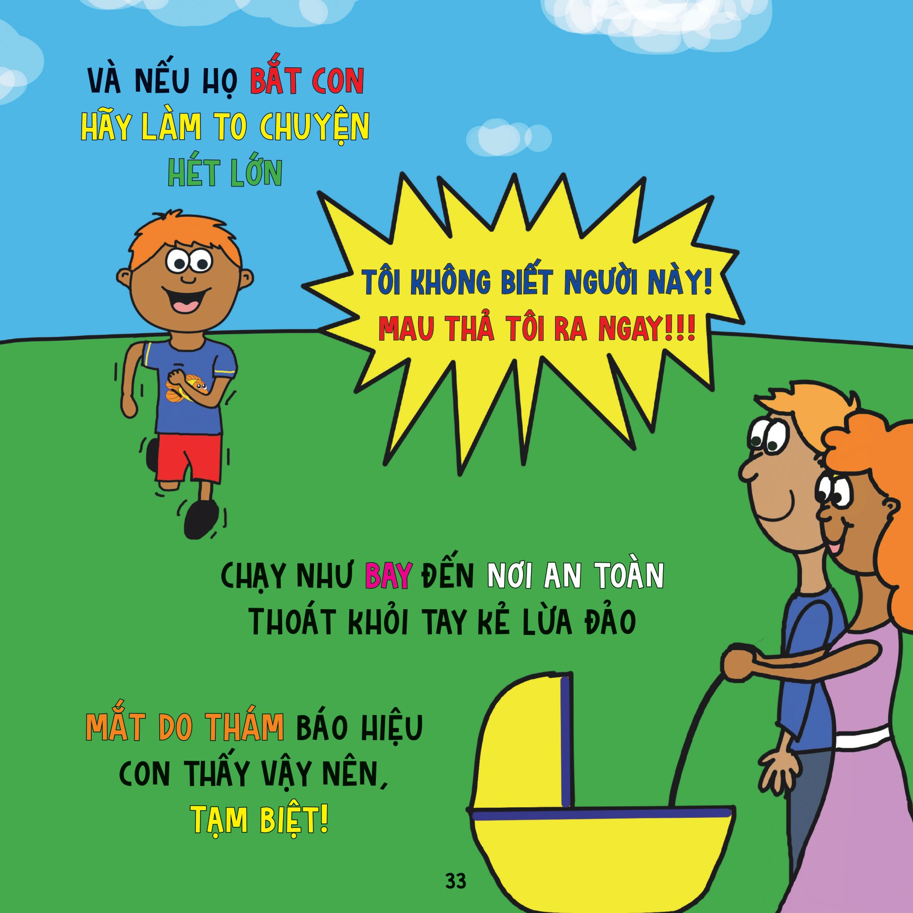 an toàn cho con - luật mắt do thám - giúp con ý thức về người lạ nguy hiểm