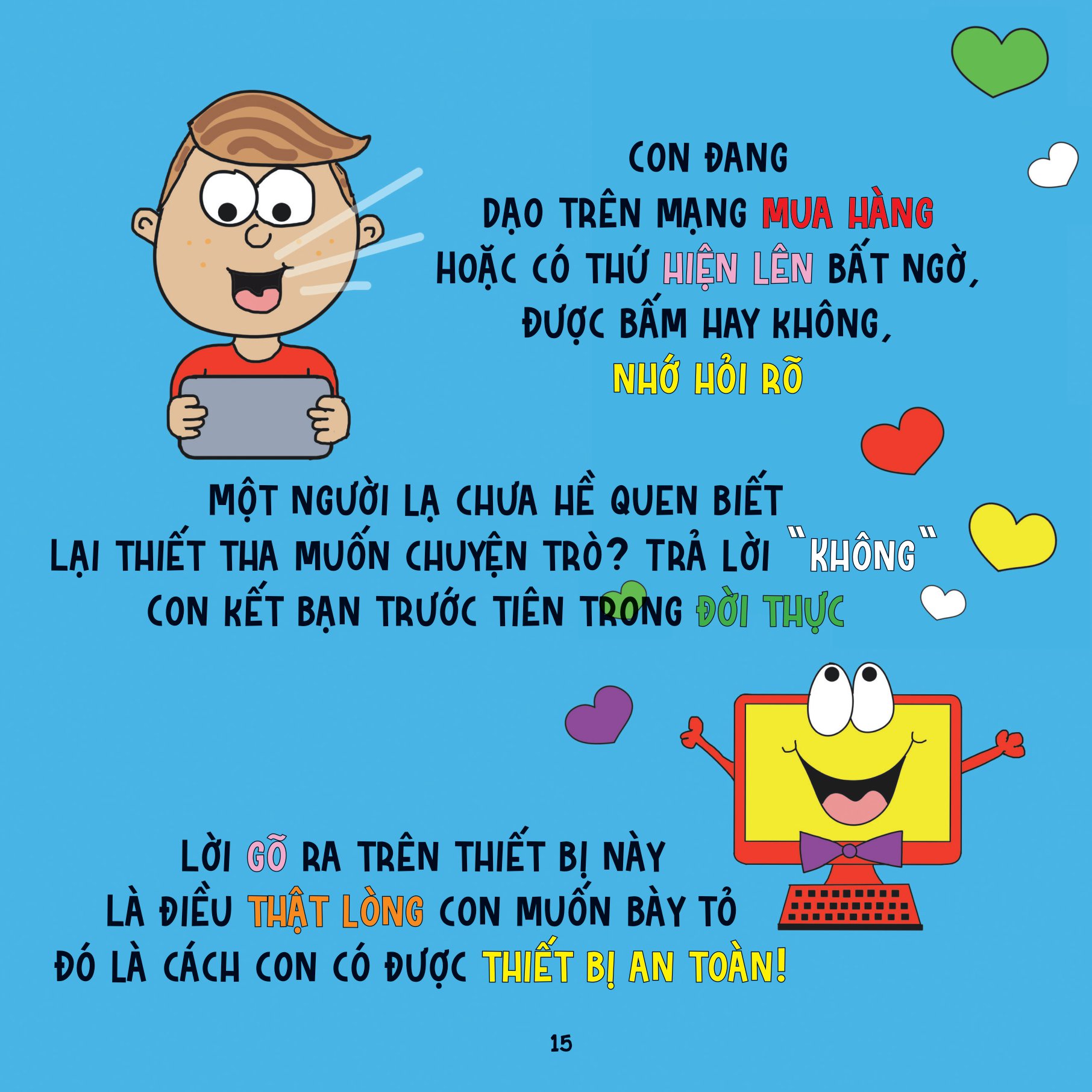 an toàn cho con - luật thiết bị công nghệ - giúp con an toàn trên thế giới mạng