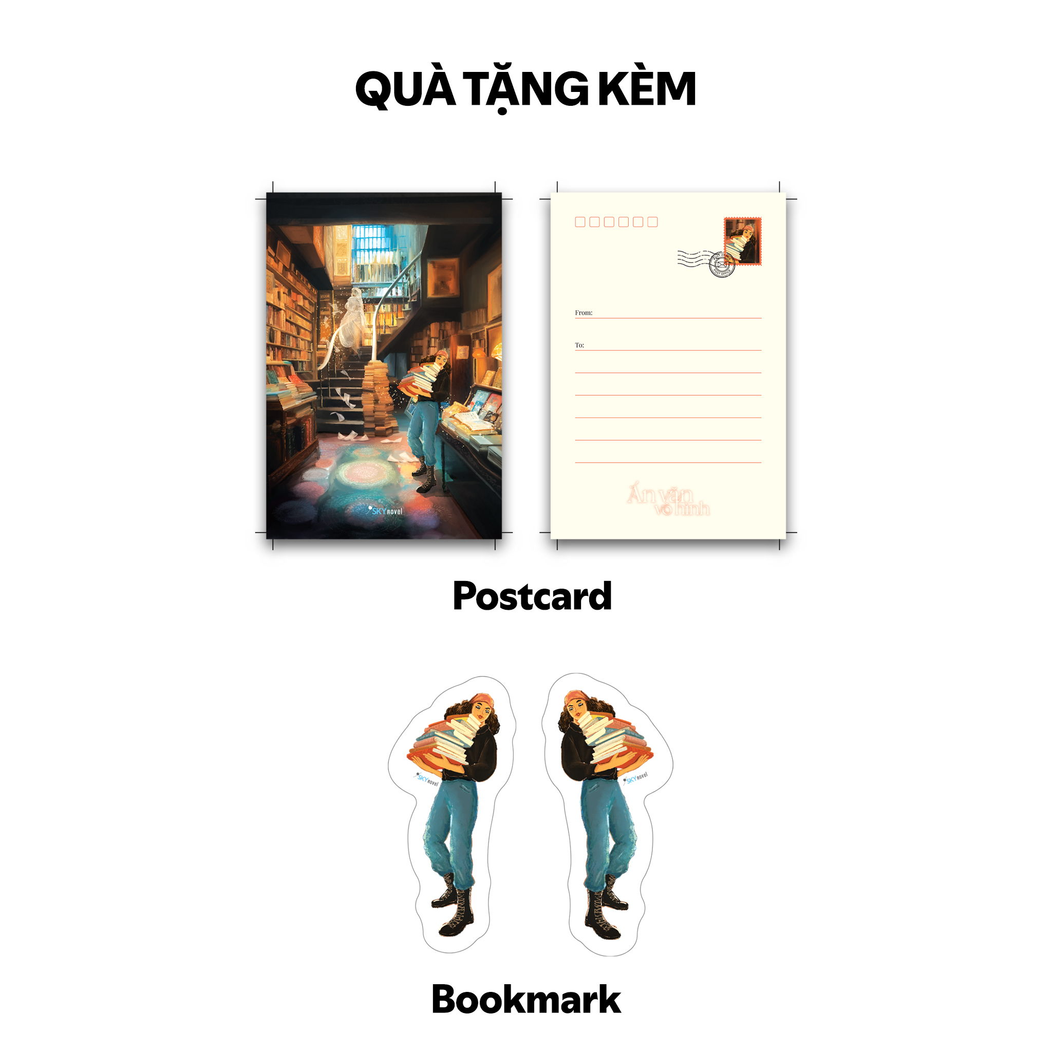 án văn vô hình - tặng kèm bookmark bế khuôn + postcard