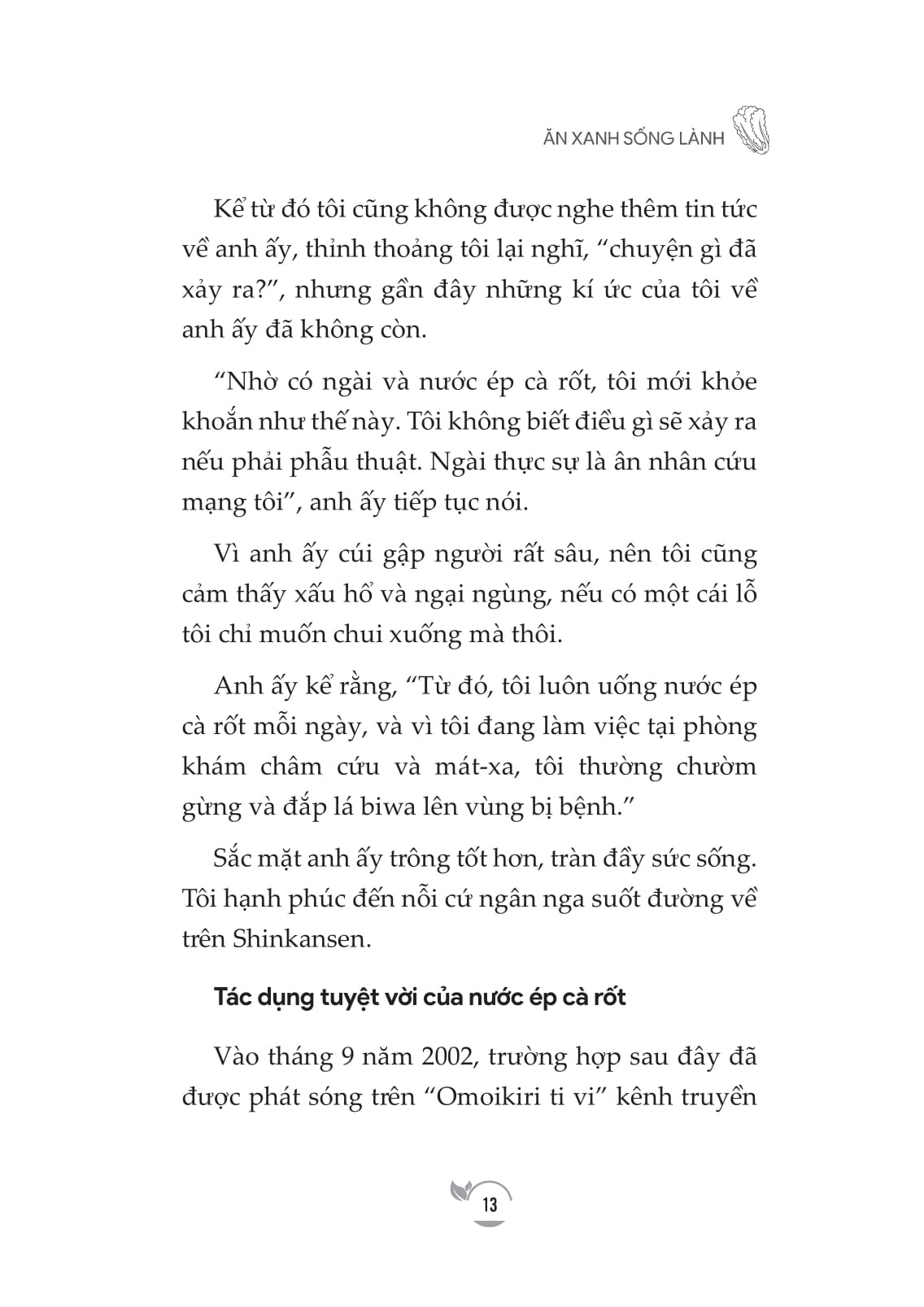 ăn xanh sống lành