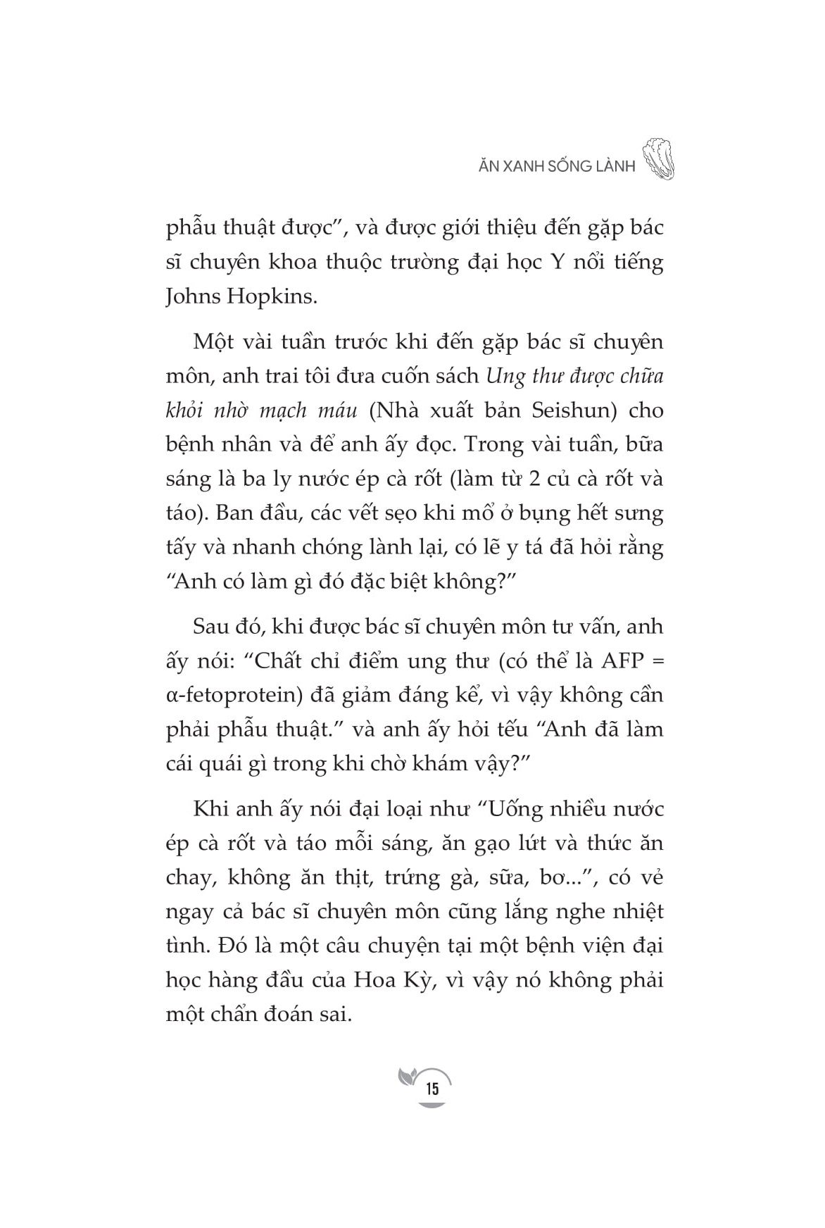 ăn xanh sống lành