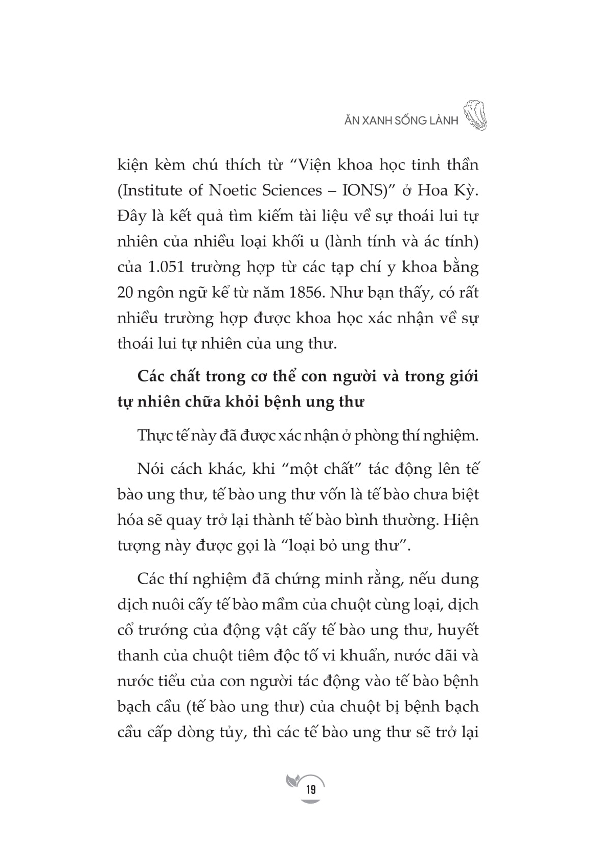 ăn xanh sống lành