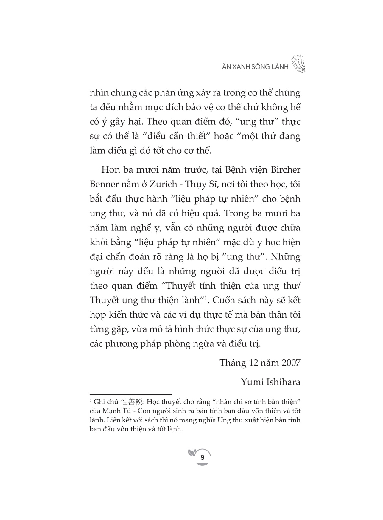 ăn xanh sống lành