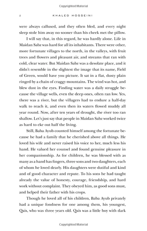 and the mountains echoed