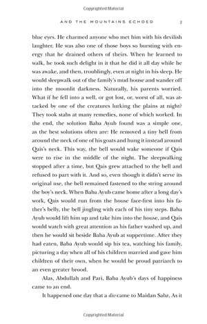 and the mountains echoed