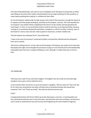 andersen's fairy tales