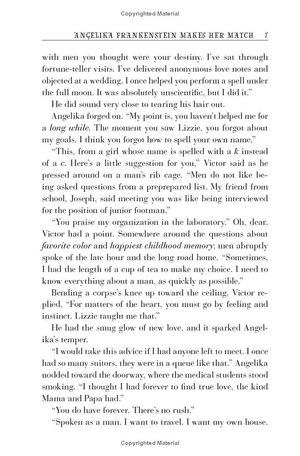 angelika frankenstein makes her match