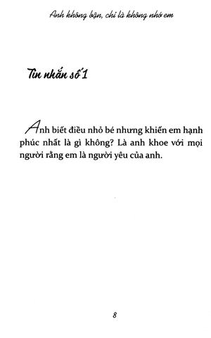 anh không bận, chỉ là không nhớ em (tái bản 2023)