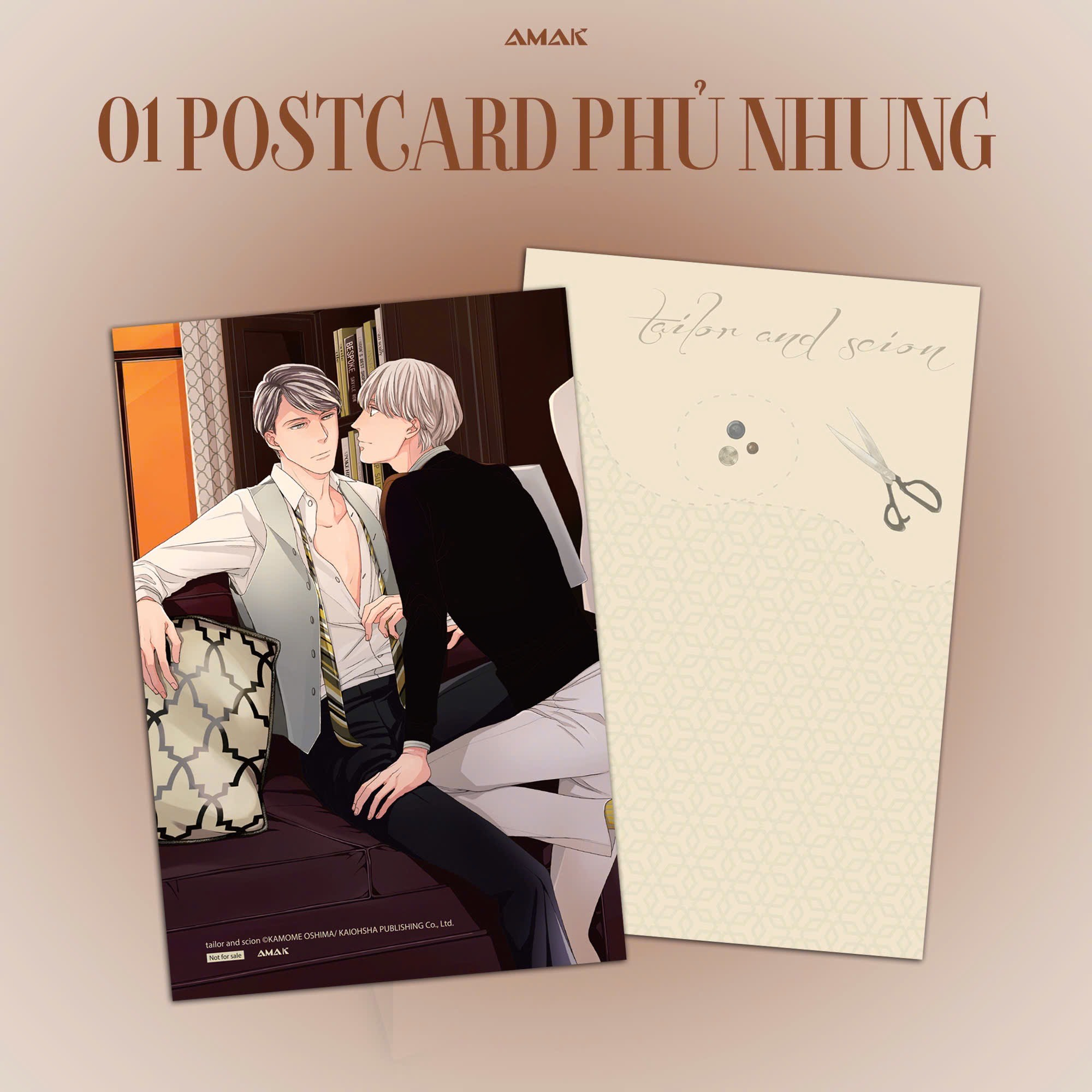 anh thợ may và cậu chủ trẻ - tập 2 - tặng kèm bìa áo rời phủ nhung + postcard phủ nhung + pvc standee + đai sách