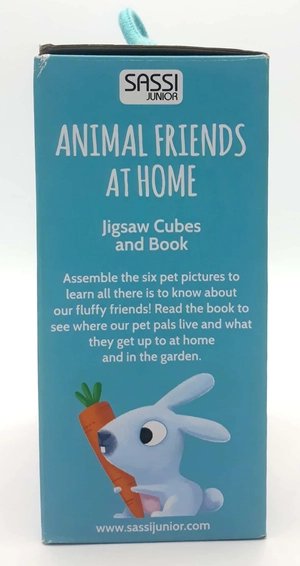 animal friends at home (jigsaw cubes & book)