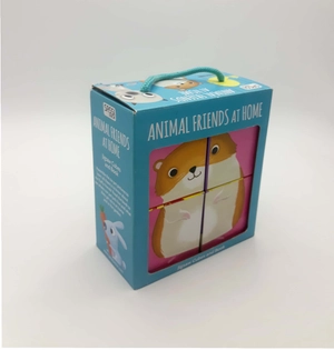 animal friends at home (jigsaw cubes & book)