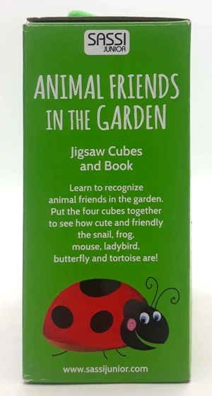 animal friends in the garden (jigsaw cubes & book)