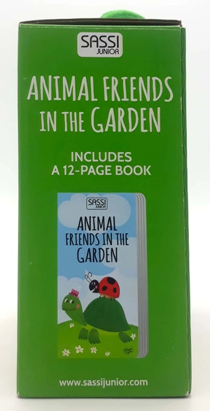 animal friends in the garden (jigsaw cubes & book)
